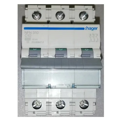 Hager 462827 Leitungsschutzschalter 3P 10A 6/10kA C