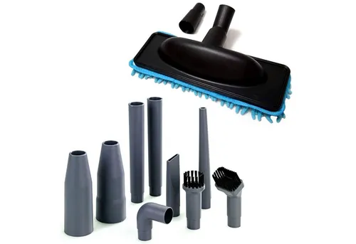 HAC24 Staubsaugerdüsen-Set Staubsauger Bodendüse mit Wischmop, (Set, 10-tlg), inkl. Adapter & 9 tlg. Staubsauger Düsen Set