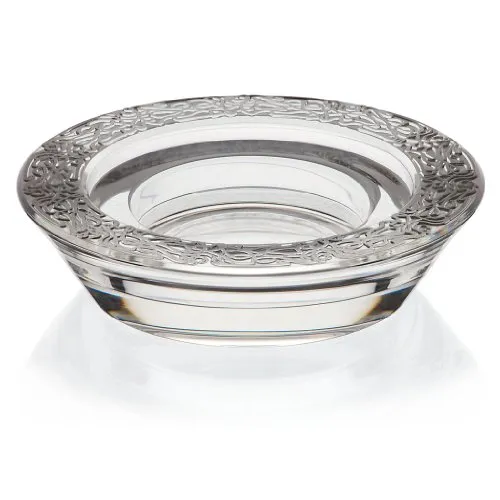 Schwerer Kerzenhalter Kerzenständer Stumpenkerzenhalter 15,5 cm Bleikristall Glas