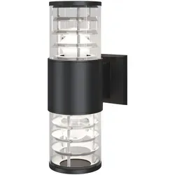Maytoni Außenwandleuchte Outdoor, Schwarz, Zylindrisch - Moderne Außenbeleuchtung aus Metall mit gleichmäßiger Lichtverteilung, ideal für stilvolle Akzente im Außenbereich.