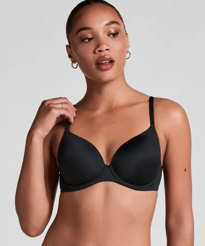 Hunkemöller Vorgeformter Bügel-BH Super Soft Schwarz 85B - Eleganter schwarzer Bügel-BH aus weicher Materialmischung für optimalen Tragekomfort. Ideal für den täglichen Gebrauch und perfekt sitzend.