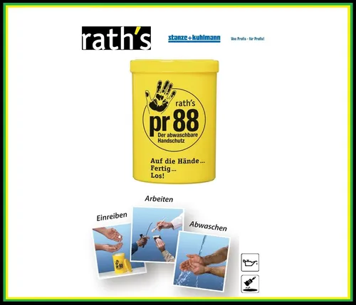 ORIGINAL Rath`s Hautschutzcreme PR88 - schützt die Haut ! 1L Dose # 101-P-1000