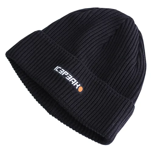 Icepeak Herren Mütze Strickmütze Beanie Wintermütze Wollmütze schwarz