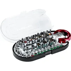 Trotec 40-teiliger Bit- und Steckschlüsselsatz 6200001005 - Werkzeug-Sets, praktisches Allround-Set mit 40 Teilen für vielseitige Anwendungen und robustem Ratschen-Schraubendreher.