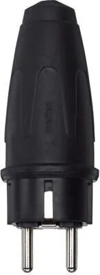 Merten 123251 Gummi-Stecker, schwarz