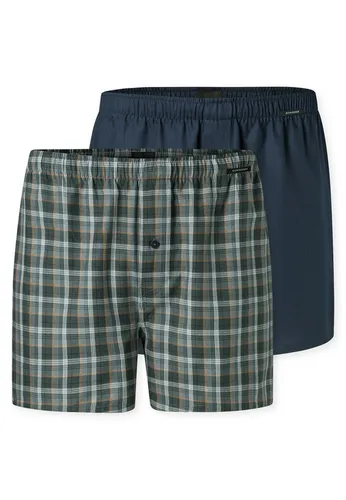 Schiesser Herren 2 Pack Baumwolle Webboxer - Herren-Boxershorts im praktischen 2-Pack, aus hochwertiger Baumwolle für hohen Tragekomfort und perfekte Passform.