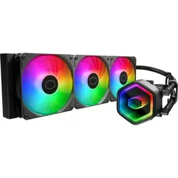 CoolerMaster WAK MasterLiquid 360 Core II ARGB - Effiziente Wasserkühlung für Gaming-PCs - Wasserkühlung mit 360 mm Radiator, RGB-Beleuchtung für individuelle Anpassung und optimale Kühlleistung für leistungsstarke Systeme.