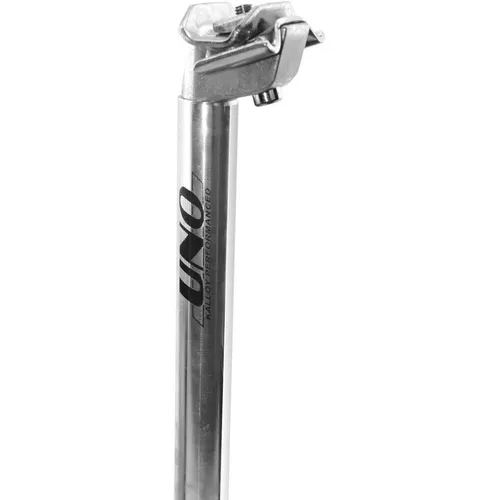 Fahrrad Sattelstütze Aluminium 300mm lang 27.0 mm in silber von Uno Kalloy