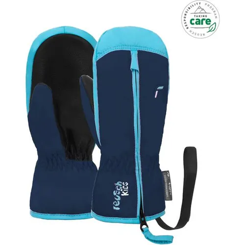 Reusch Ben Mitten Fäustlinge für Kinder - dress blue / bachelor button (4503) IV - Skihandschuhe für Kinder, extra warm und winddicht, mit langem Reißverschluss für einfaches An- und Ausziehen.