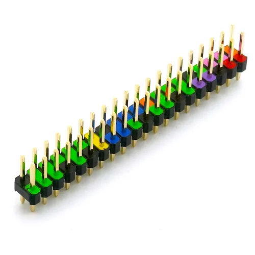 Pin GPIO Header für Raspberry Pi, farbig kodiert, Extended Version 40