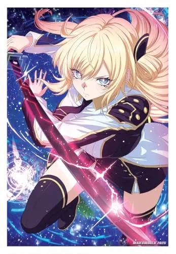 WAIFUWORLD SHOP YGO Kartenhüllen | Sammelkarten Hüllen á 60 Stück | Motiv Sky Striker Ace - Raye | Japanese Size Hüllen kompatibel mit TCG Karten | Anime Card Sleeves mit Holo-Effekt | 6,3x9 cm
