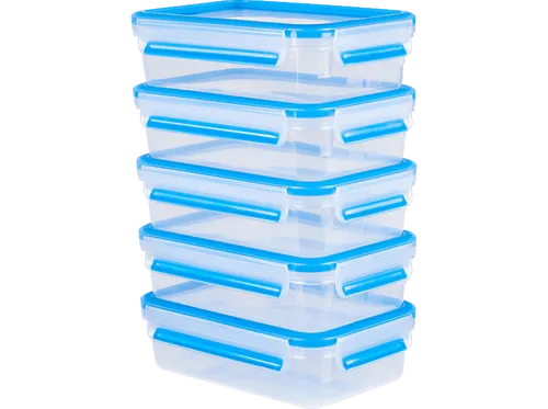 Emsa Mealprepset CLIP CLOSE 5er Set - Kleingeräte für die perfekte Meal Prep, luftdicht und auslaufsicher für frische Mahlzeiten unterwegs.