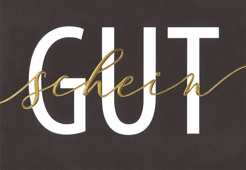 Perleberg Grußkarten Gutschein Glückwunschkarte im Format 115x17cm mit Umschlag uniq5