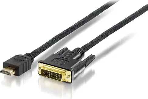 HDMI-Kabel Equip HDMI Typ A -> DVI(18+1) St/St 5,00m schwarz