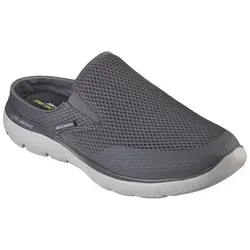 SKECHERS SUMMITS-VINDICATOR GRAU - Sneaker mit bequemen Tragegefühl, sportlicher Pantolettenform und gepolsterter Memory Foam Komfort-Einlegesohle für optimalen Komfort.