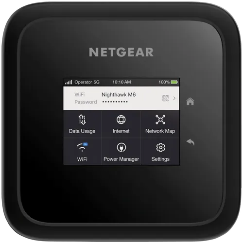 NETGEAR Nighthawk M6 (MR6150) - Tragbarer 5G Router mit WiFi 6, bis zu 32 Geräte gleichzeitig verbindbar und ideal für mobiles Highspeed-Internet
