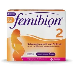 FEMIBION 2 Schwangerschaft+Stillzeit ohne Jod - 120 Tabletten, unterstützt die gesunde Entwicklung Ihres Babys ohne Jod