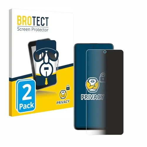 BROTECT 2 Stück Anti-Spy Blickschutzfolie für Samsung Galaxy A51 Privacy Screen Protector [Displayschutz-Folie, Sichtschutz, Blaulichtfilter]