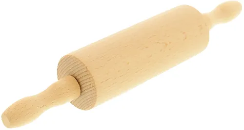 Kinder Teigrolle Nudelholz Teigroller mit beweglicher Achse L 25,5 cm Buchenholz