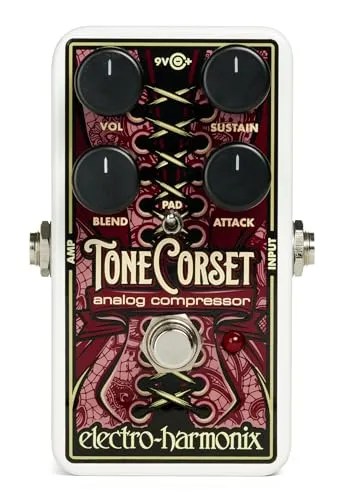 Electro Harmonix Tone Corset Compressor - Gitarren-Kompressor, Made in USA, sorgt für professionellen Sound und Dynamik-Kontrolle bei jedem Auftritt