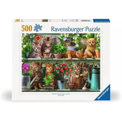 Ravensburger Puzzle - Katzen im Regal, 500 Teile