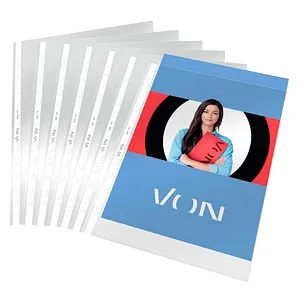 VON LEITZ Prospekthüllen DIN A4 glasklar glatt, 100 St. von VON LEITZ