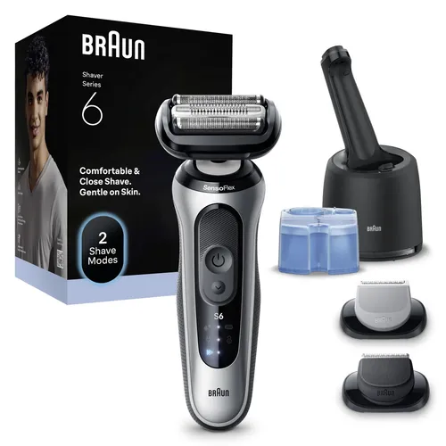 Braun Series 6 Elektrorasierer Herren – 60 Min. Akku & 4in1 SmartCare