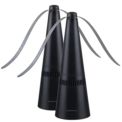 PEARL Fliegenventilator 2er-Set: Tierfreundliche Insektenvertreiber mit Flügeln - Fliegenabwehr ohne Chemie: Effiziente, geräuschlose Insektenvertreiber im praktischen 2er-Set mit flexiblem Batteriebetrieb für drinnen und draußen.