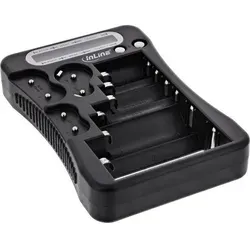 InLine® Batterietester, LCD-Anzeige, universell für AA, AAA, 9V, Knopfzellen Installation / Test