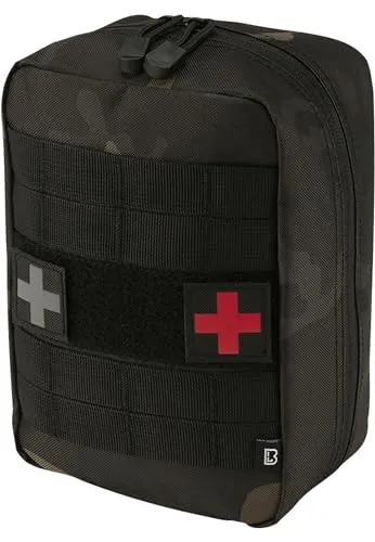 Brandit Umhängetasche Molle Tasche Erste Hilfe Large - Umhängetasche im Molle-System aus robustem 600DEN Polyester, ideal für Beruf, Freizeit und Sport. Viel Platz für Medikit, mit PALS-Schlaufen und Klettfläche für individuelle Gestaltung.