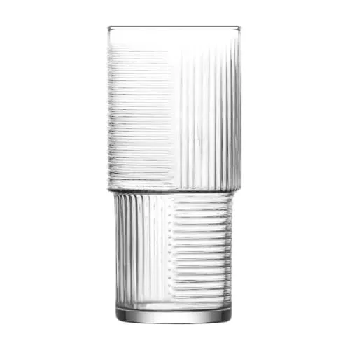 NORDIC SCHILLER 6er Set Whisky, Trinkgläser, Stapelbare Gläser, Hochwertiges Glas, für den Stilvollen Genuss Zuhause, Bars und Restaurants, Wassergläser, Cocktail Glaswaren Set (515 Ml)