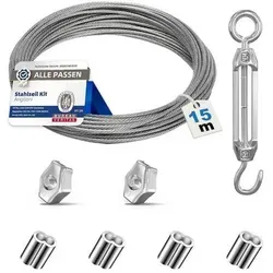 Drahtseil Edelstahl 2 mm Spanndraht Seilspanne 8 pcs Kit