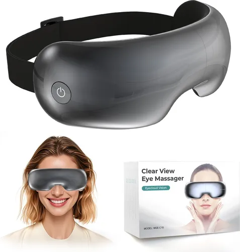 Aspria Augenmassagegerät mit Heiß- und Kältetherapie - Massagesessel mit dualer Heiß- und Kältetherapie, reduziert Augenringe und Schwellungen, ideal für entspannende Momente zu Hause.