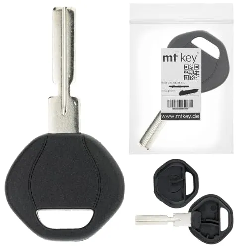 MT KEY Auto Ersatz Schlüssel HU58 kompatibel mit BMW 3er E36 E46 5er E39 7er E38 8er E31 Z4 E85 E86 E89 Z8 E52 3er 7er E38 E65 E66 E67 Z3 BJ. 1995-2002