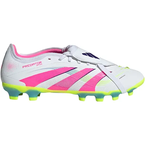 Adidas PREDATOR PRO FT MG - weiß Fußballschuh - Hochwertiger Fußballschuh mit HybridTouch Obermaterial für optimalen Ballkontakt und stabiler Controlplate Außensohle, ideal für verschiedene Böden.