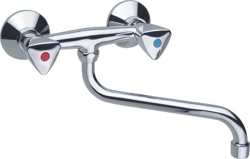 CORNAT Lisa Spültisch-2-Griff-Wandbatterie von Cornat