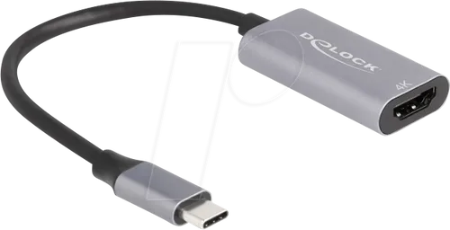 DELOCK 60020 - Adapter USB C > HDMI, 4K@60 Hz, 0,15 m