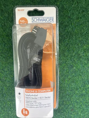 Produktbild Schwaiger Telefonkabel TAE-N Stecker RJ11 Stecker 10M TAL 6237