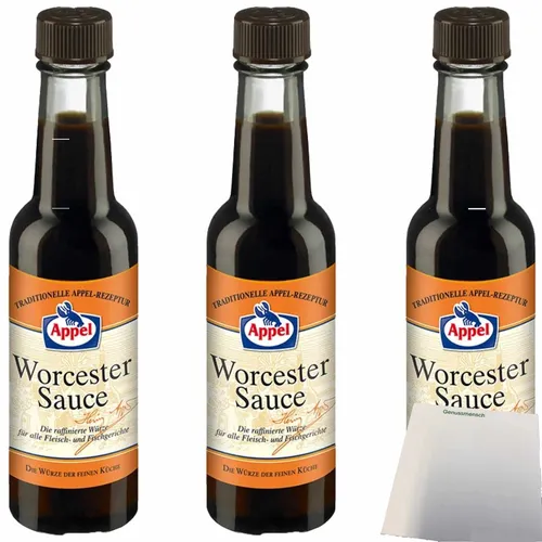 Appel Worcestersauce 3er Pack 3x140ml Flasche usy Block