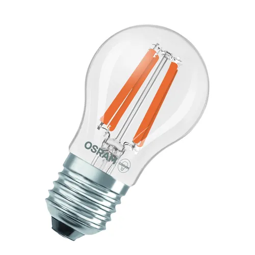 Produktbild OSRAM LED Lampe CLASSIC P höchste Energieeffizienzklasse A 1.2W 840 Clear E27 Ne
