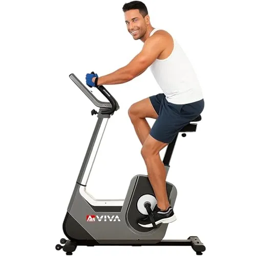 AsVIVA H25 Heimtrainer & Ergometer Studio Pro - Fahrradergometer mit 32 Widerstandsstufen und 18 kg Schwungmasse für effektives Cardio-Training Zuhause. Geräuscharm und Bluetooth-kompatibel für interaktive Workouts.