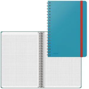 Leitz Collegeblock Cosy, 44840061, B5, Rand rundum, 100 g/m², 80 Blatt, kariert