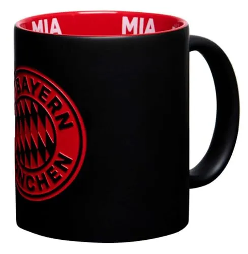 FC Bayern München Tasse I Logogravur I Schwarz-Rot I 0,3 l in schwarz von FC Bayern München
