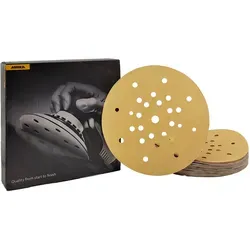 Mirka Gold 225mm Grip 27L P120 - Hochleistungs Schleifmittel - Zubehör für Elektrowerkzeug: Mirka Gold bietet hohe Schleifleistung und außergewöhnliche Standzeit für effizientes Arbeiten bei verschiedenen Anwendungen.