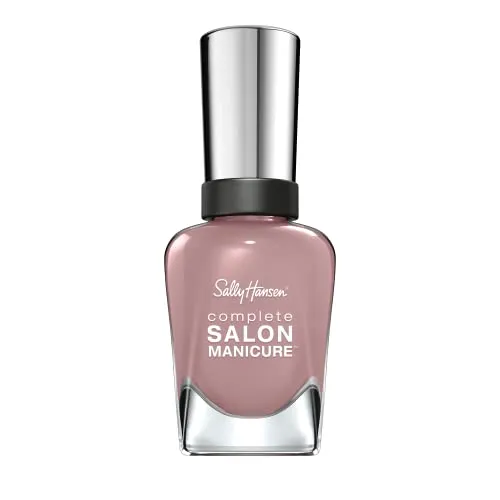 Sally Hansen Complete Salon Manicure Nagellack mit Keratinkomplex Mauve Along, Altrosa, glänzender Pflegelack ohne UV-Licht, langanhaltend Nr. 374, (1 x 14,7 ml)