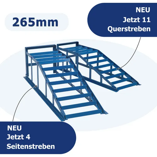 Auffahrrampe Blau für Wagenheber