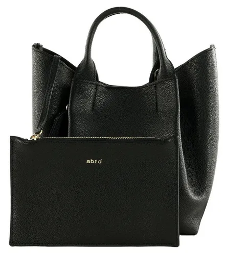 abro Essential Handtasche aus Leder, 21 cm, schwarz von abro