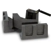 EBERTH Winkelschraubstock 90 Grad - Werkstatteinrichtung, massives Gusseisen mit 104mm Backenbreite für präzises Spannen und optimale Stabilität bei Ihren Projekten.