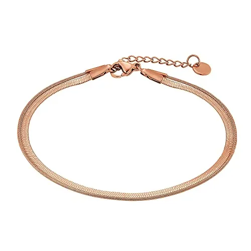 Heideman Armband Quinn Damen - Elegantes doppelreihiges Armband aus rosegold poliertem Edelstahl, perfekt zum Layern oder als Solokünstler. Allergikerfreundlich und ideal für jeden Anlass.