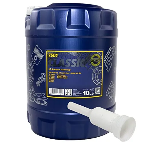 Motoröl Motor Öl MANNOL Classic 10W-40 API SN/CH-4 10 Liter mit Ausgießer